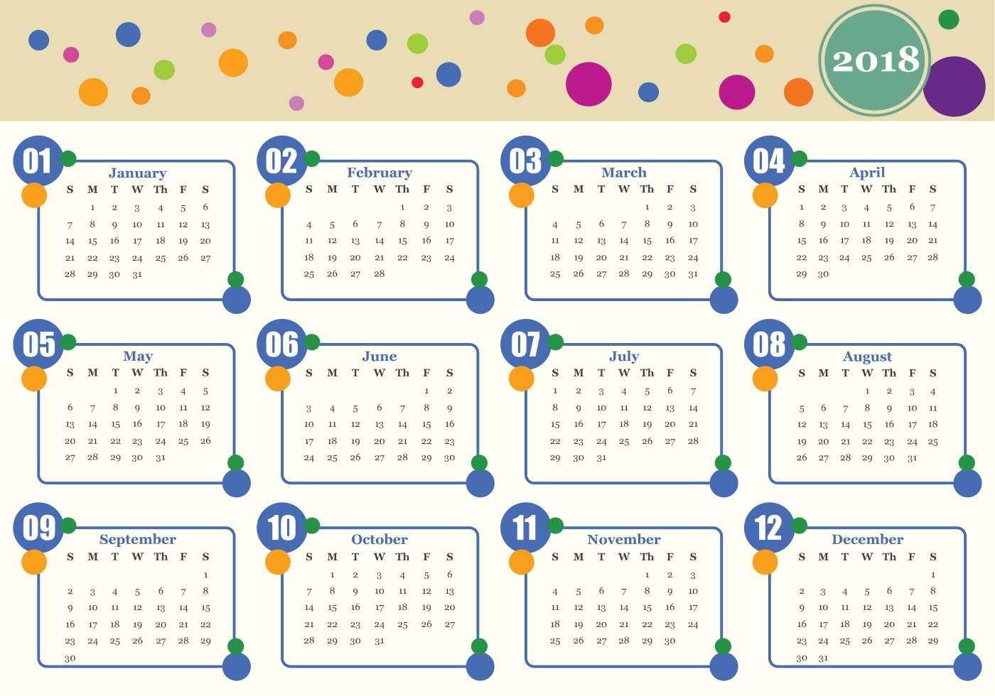 1400x980 Monthly Calendar Free Vector Art
