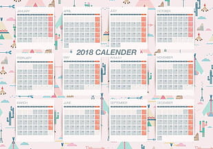 310x217 Pattern Background Printable Monthly Calendar Vector