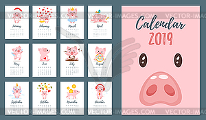 300x175 Pig Year Monthly Calendar
