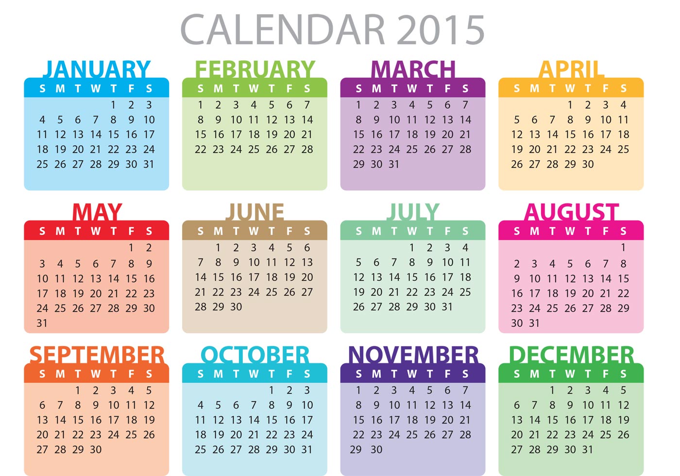 1400x980 Monthly Daily Planner Vector