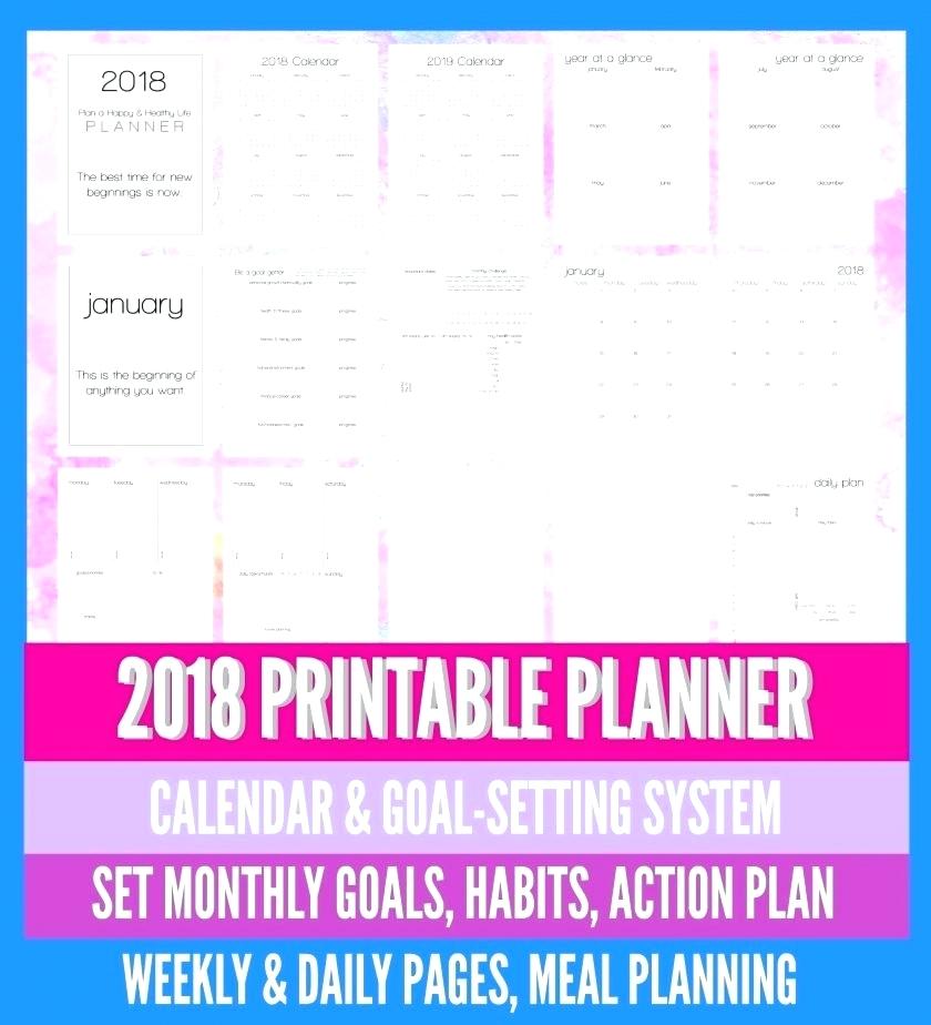 840x924 Monthly Planner Vector Design Template With Colorful Header Poster