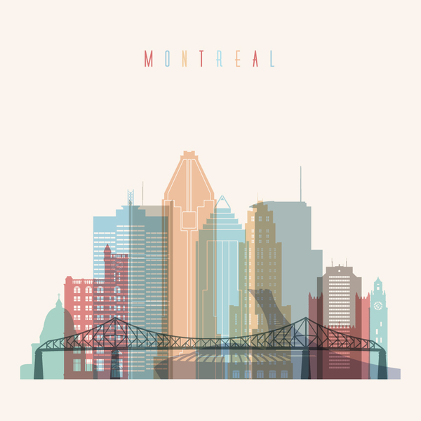 600x600 Montreal Building Vector Illustration Free Download