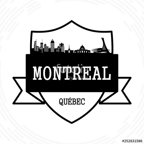 500x500 Montreal Skyline Stock Image And Royalty Free Vector