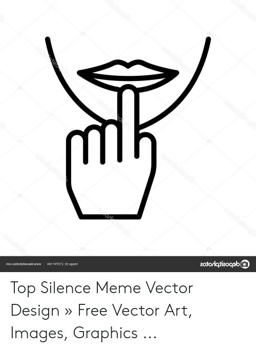 Al Egsml Top Silence Meme Vector 500x683 Al Egsml Top Silence Meme Vector