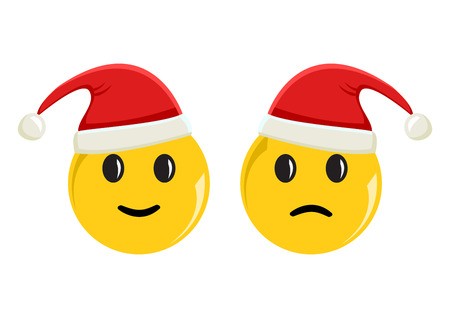 Smileys Emoticons Icon In New Year Hats Positive And Negative Moo 450x318 Smileys Emoticons Icon In New Year Hats Positive And Negative Moo