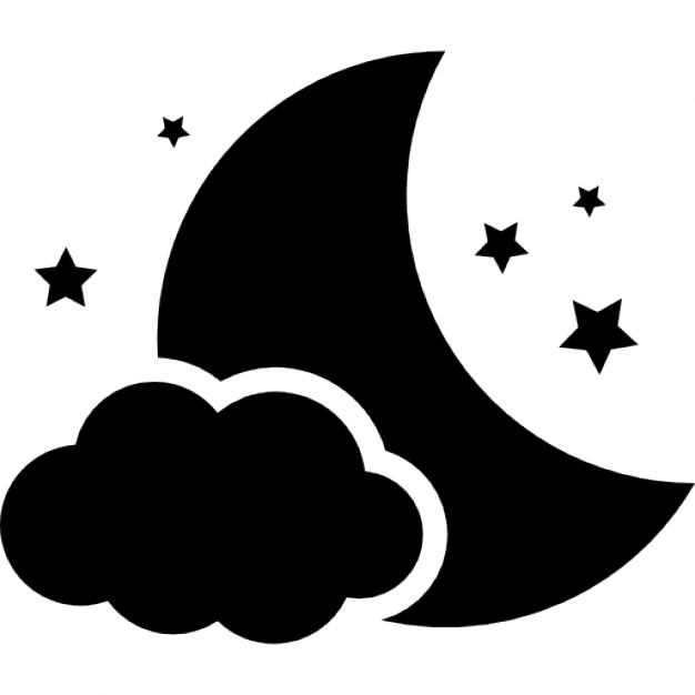 Moon Stars Icon 626x626 Moon Stars Icon