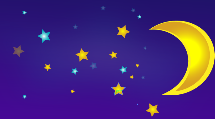Moon And Stars Vector Tutorial Using Illustrator 697x387 Moon And Stars Vector Tutorial Using Illustrator