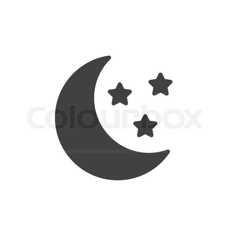 Moon And Stars Vector Icon Filled Stock Vector Colourbox 800x800 Moon And Stars Vector Icon Filled Stock Vector Colourbox
