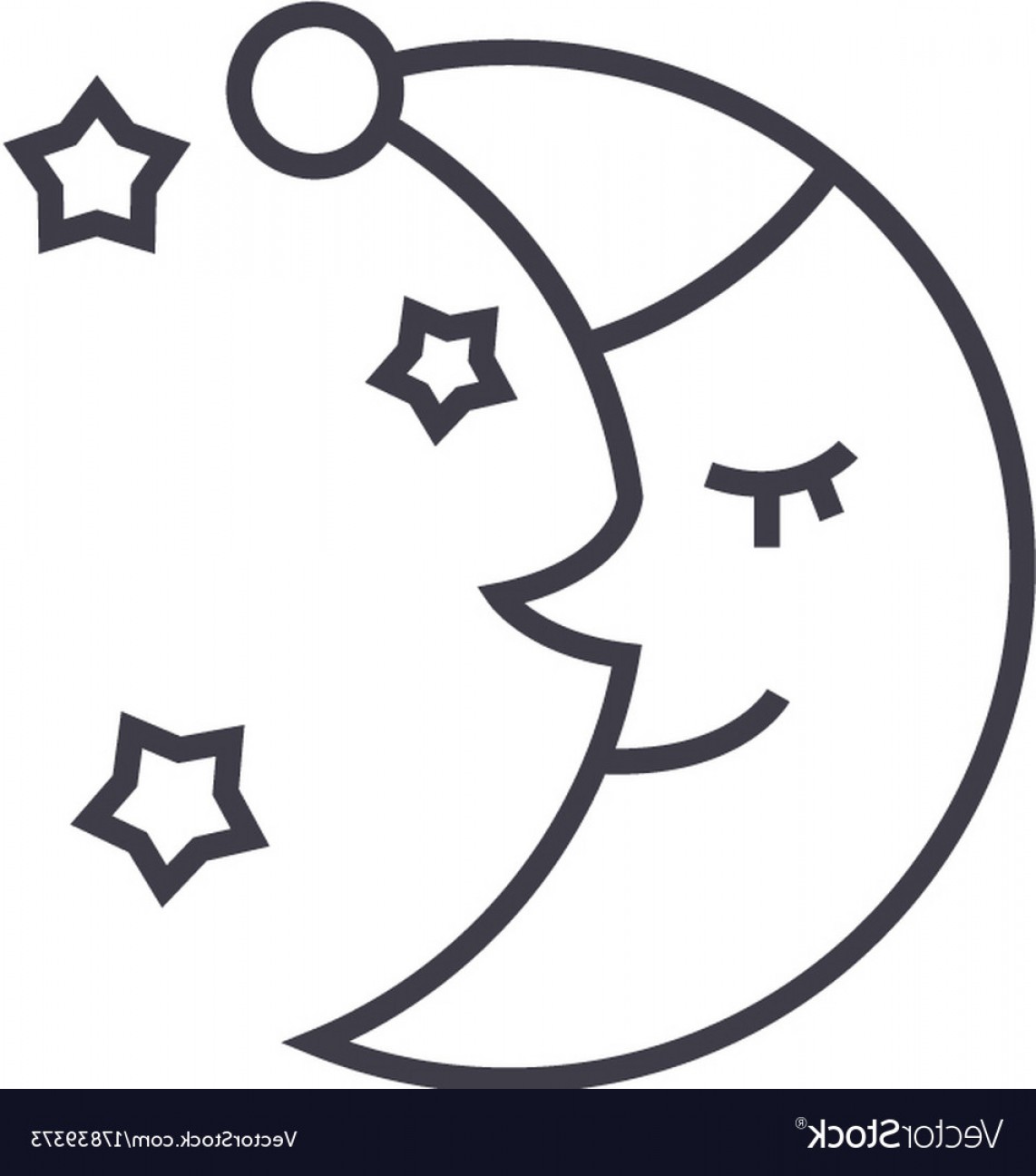 Moon Face Vector at Vectorified.com | Collection of Moon Face Vector ...