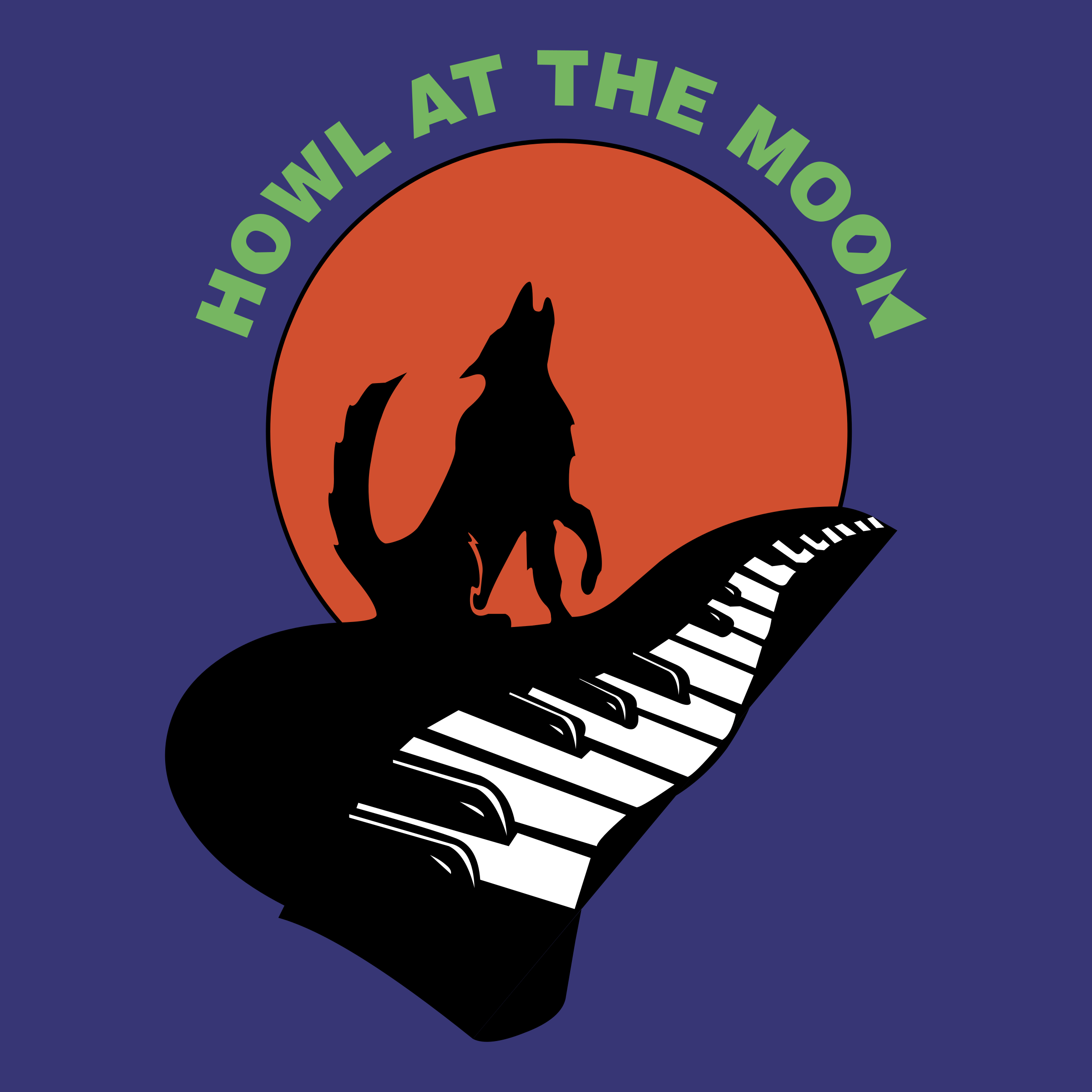 2400x2400 Howl At The Moon Logo Png Transparent Vector