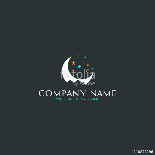 500x500 Moon House Logo Stock Image And Royalty Free Vector