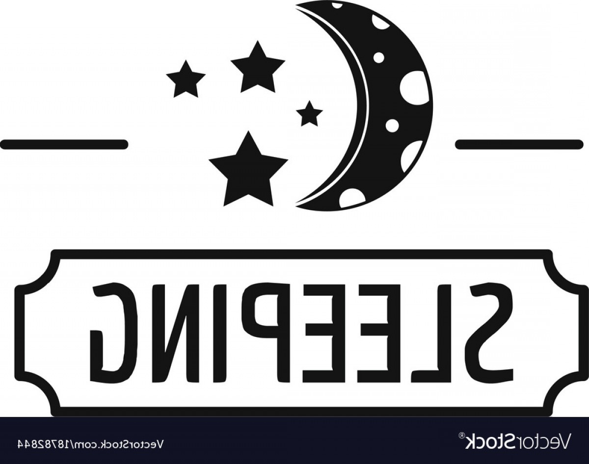 1200x946 Sleeping Moon Logo Simple Black Style Vector Createmepink