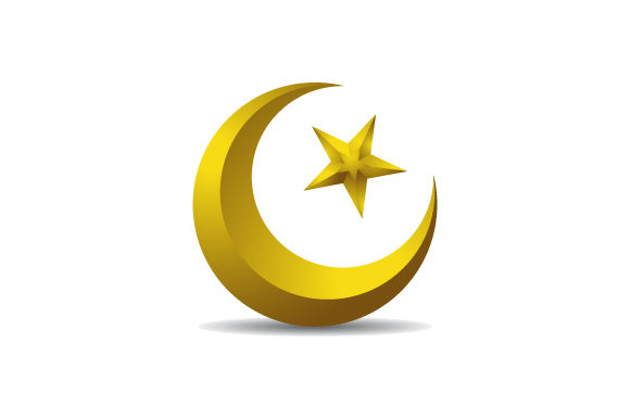 580x386 Moon And Star Vector Illustration Graphic