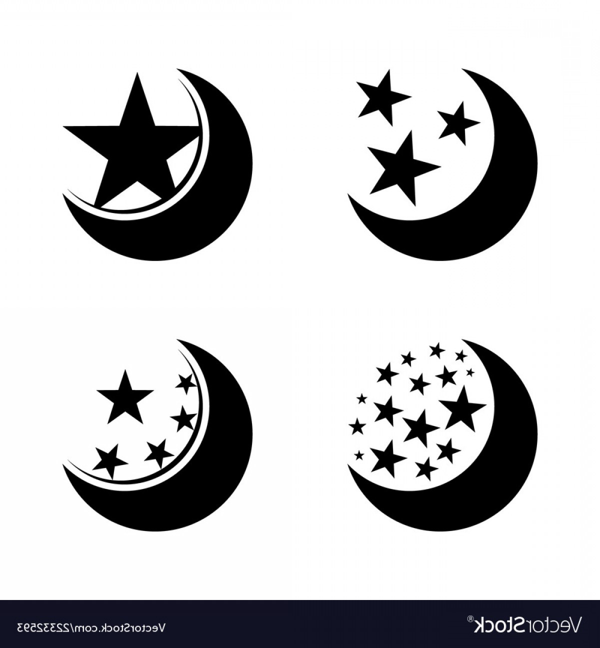 Moon Star Vector at Vectorified.com | Collection of Moon Star Vector ...