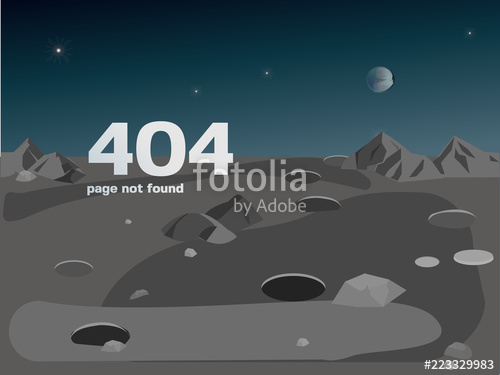500x375 Landscape Of The Moon's Surface, Illustration Error