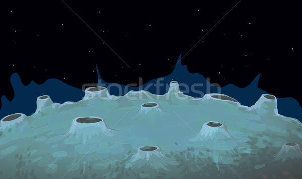 600x356 Background Scene With Moon Surface Vector Illustration Matthew