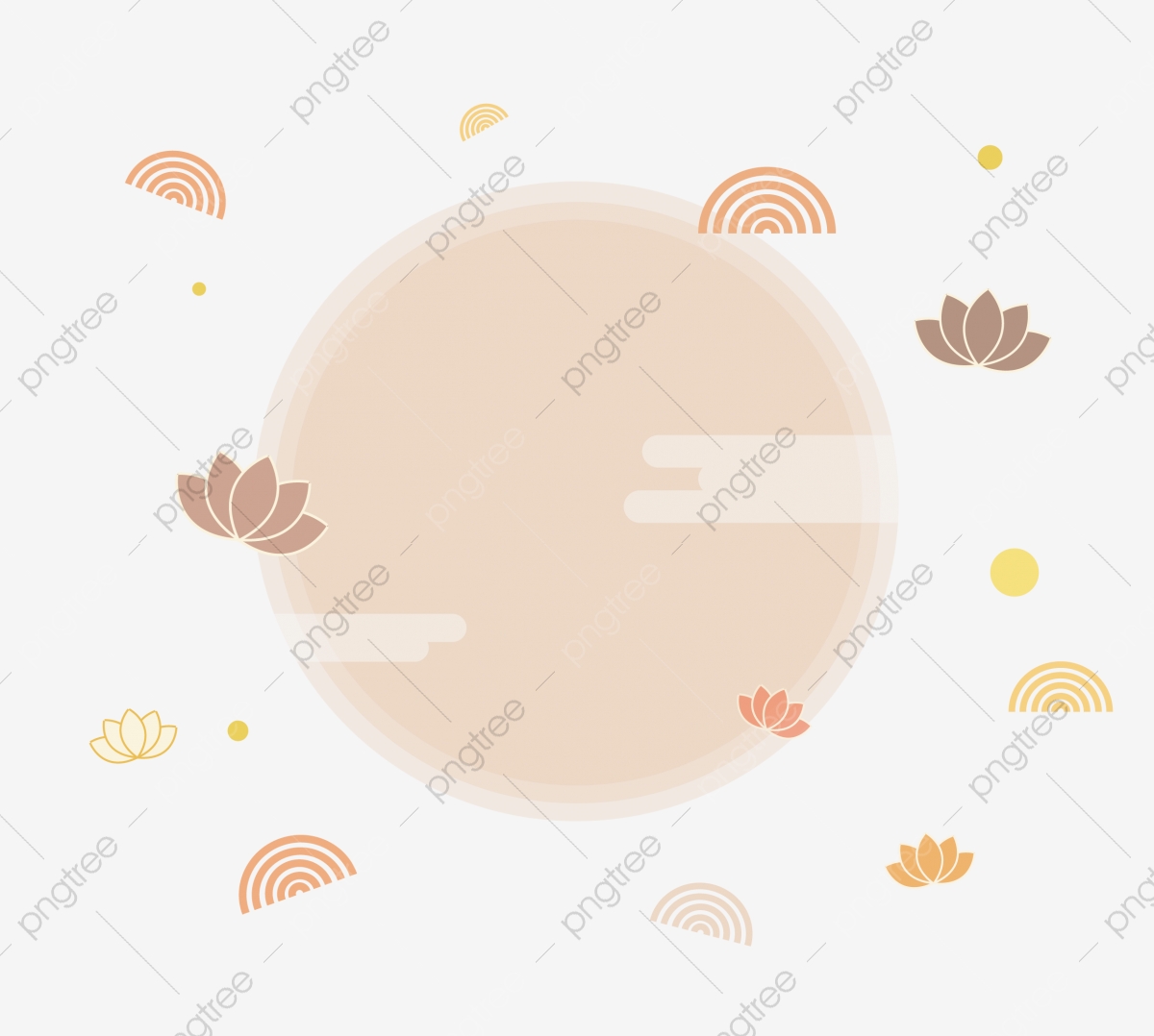 1200x1078 Mid Autumn Festival Moon Classical Lotus Texture Mid Autumn