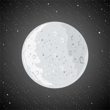 360x360 Full Moon Vector Png, Vector, And Clipart With Transparent
