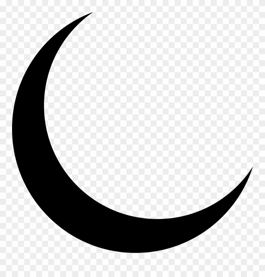 880x920 Crescent Moon Clipart Png