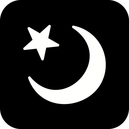 490x490 Vector Crescent Moon Icon