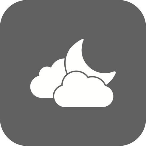 490x490 Cloud And Moon Vector Icon