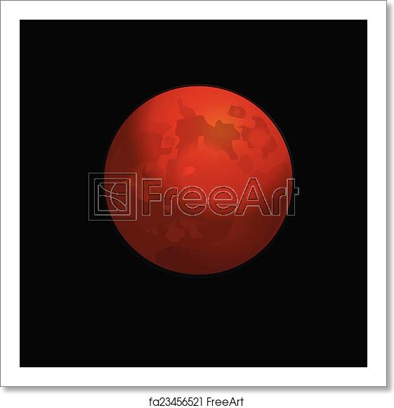 561x581 Free Art Print Of Red Full Moon Vector Logo Red Full Moon Vector
