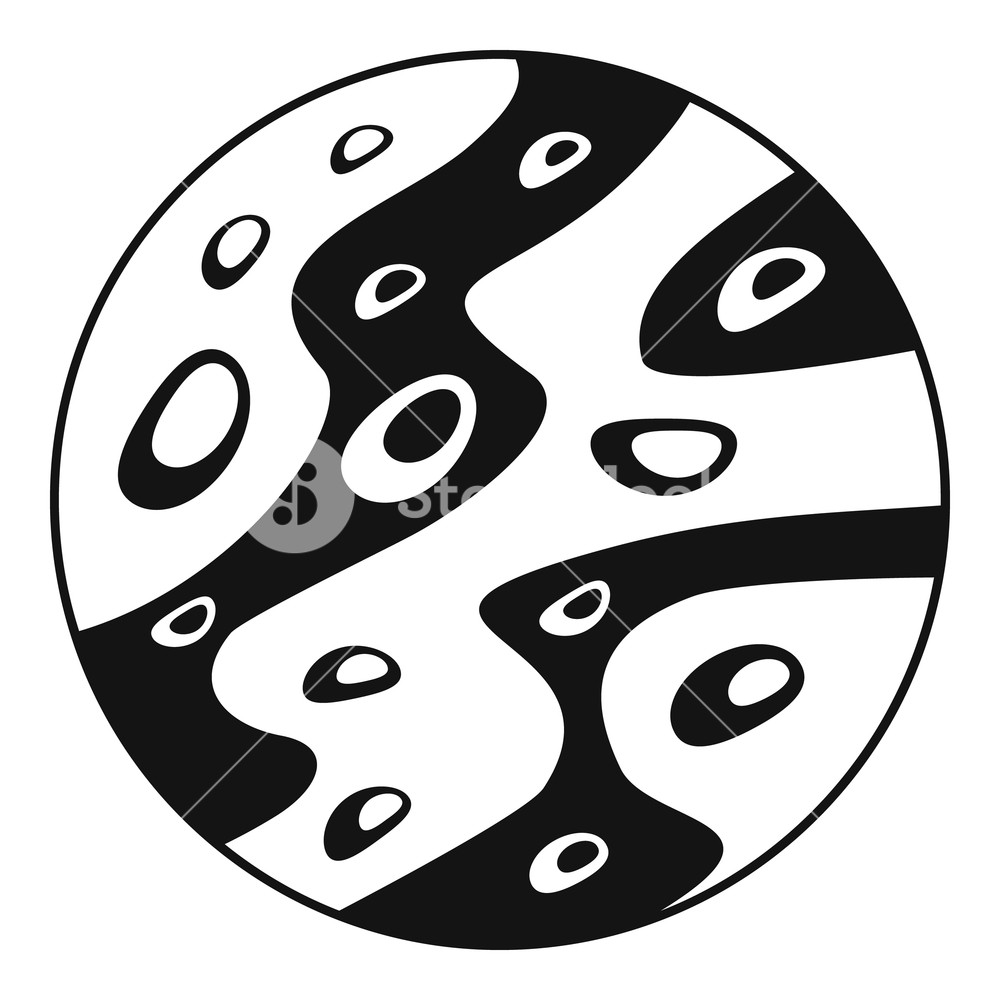 1000x1000 Moon Icon Simple Illustration Of Moon Vector Icon For Web Royalty