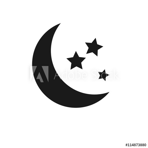 500x500 Moon Vector Icon