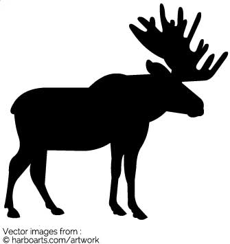 Moose Antlers Vector at Vectorified.com | Collection of Moose Antlers