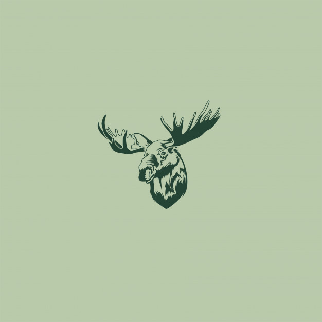 626x626 Moose Head Logo Vector Premium Download