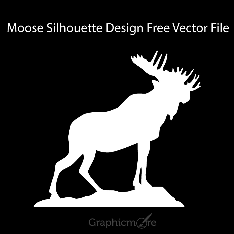 800x800 Moose Silhouette Design Free Vector Download