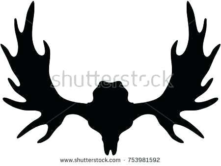 450x338 Moose Head Silhouette