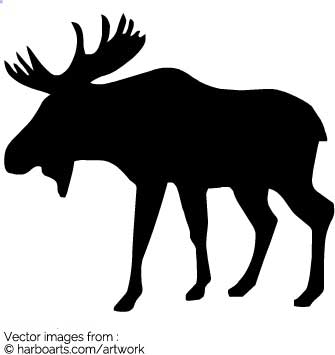 Download Moose Silhouette Vector at Vectorified.com | Collection of ...