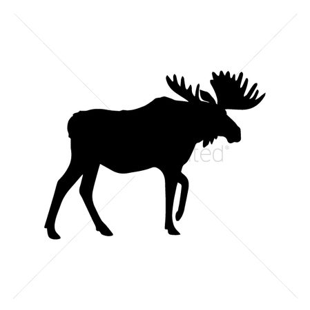449x450 Free Moose Silhouette Stock Vectors Stockunlimited