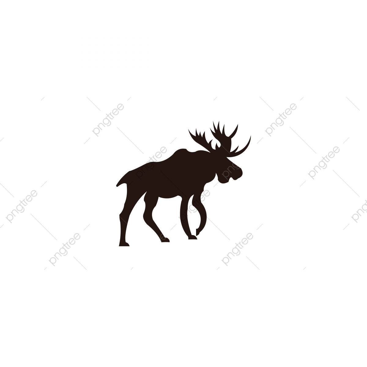 1200x1200 Horned Animals Silhouette Collection Deer Stag Moose Caribou