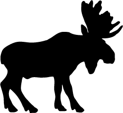 248x227 Moose Clipart Silhouette