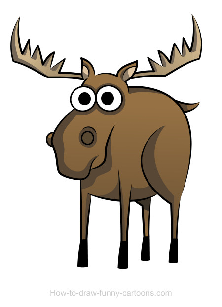 450x622 Moose Drawings