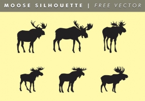 285x200 Moose Silhouettes Free Vector Graphic Art Free Download