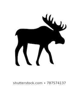 260x280 Huge Collection Of 'moose Silhouette Pattern' Download More Than