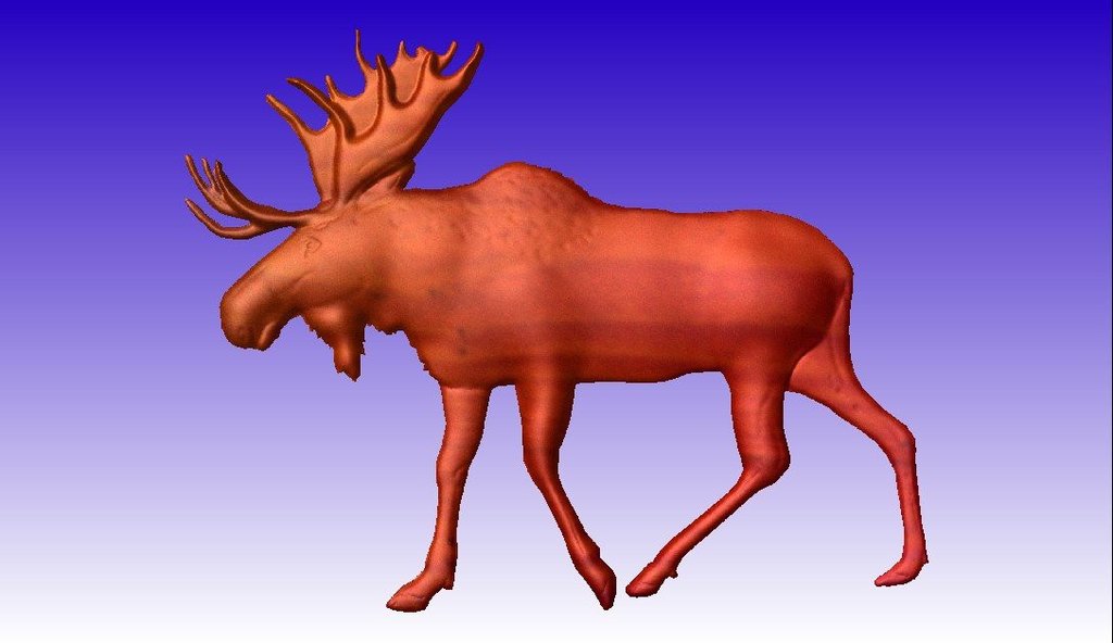 1024x592 Moose Vector Art Relief Model Cncvectorart