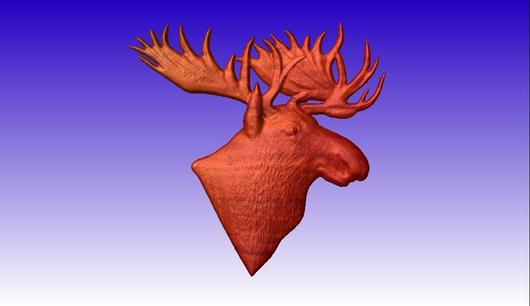 530x306 Moose Head Vector Art Model Cncvectorart