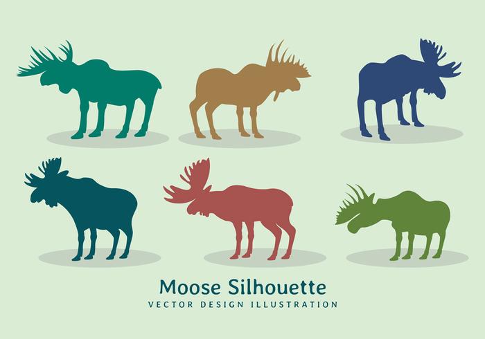 700x490 Vector Moose Silhouette Design
