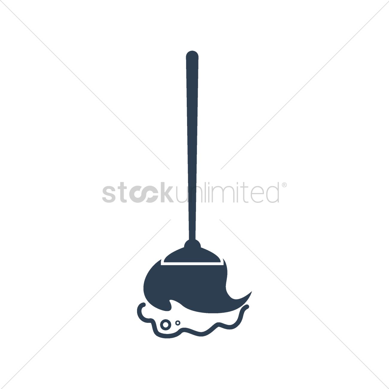 1300x1300 Cleaning Mop Vector Image