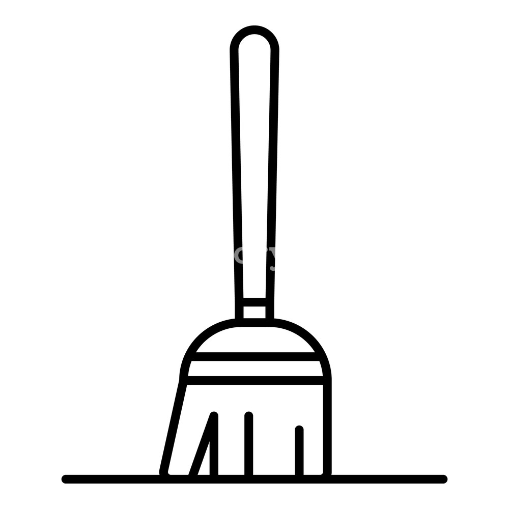 1000x1000 Clean Mop Icon Outline Clean Mop Vector Icon For Web Design