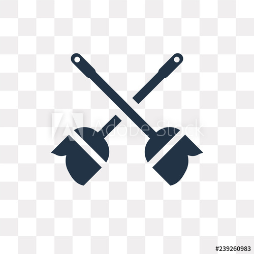 500x500 Cleaning Mop Vector Icon Isolated On Transparent Background