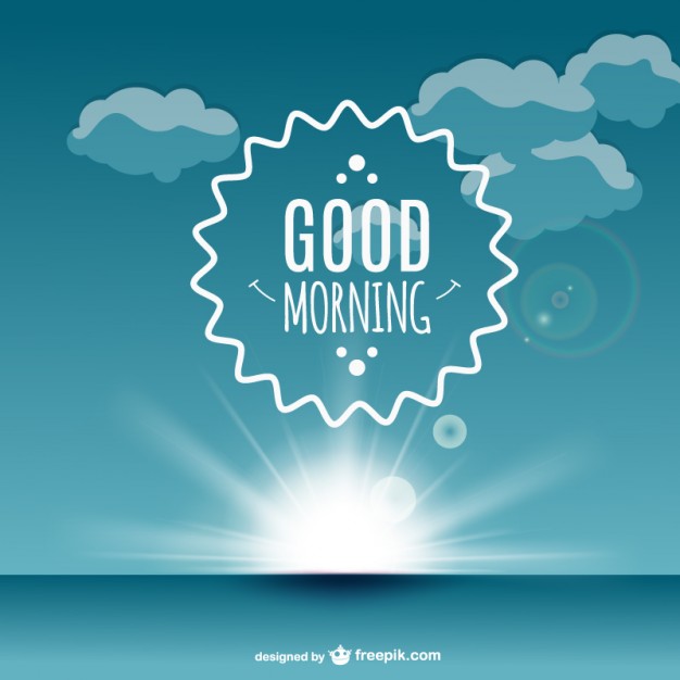 626x626 Good Morning Label Vector Vector Free Download