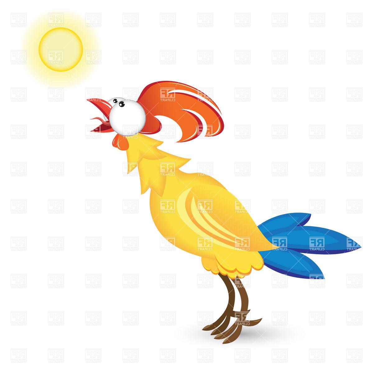 1200x1200 Best Rooster Crowing In The Morning Vector Cdr Free Vector Art