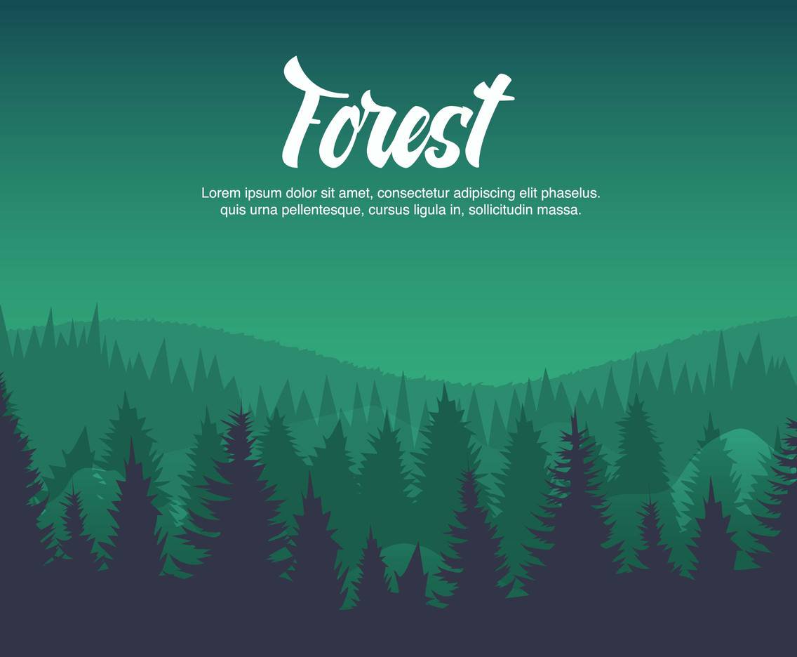 1136x936 Free Forest In Early Morning Vector Vector Art Graphics