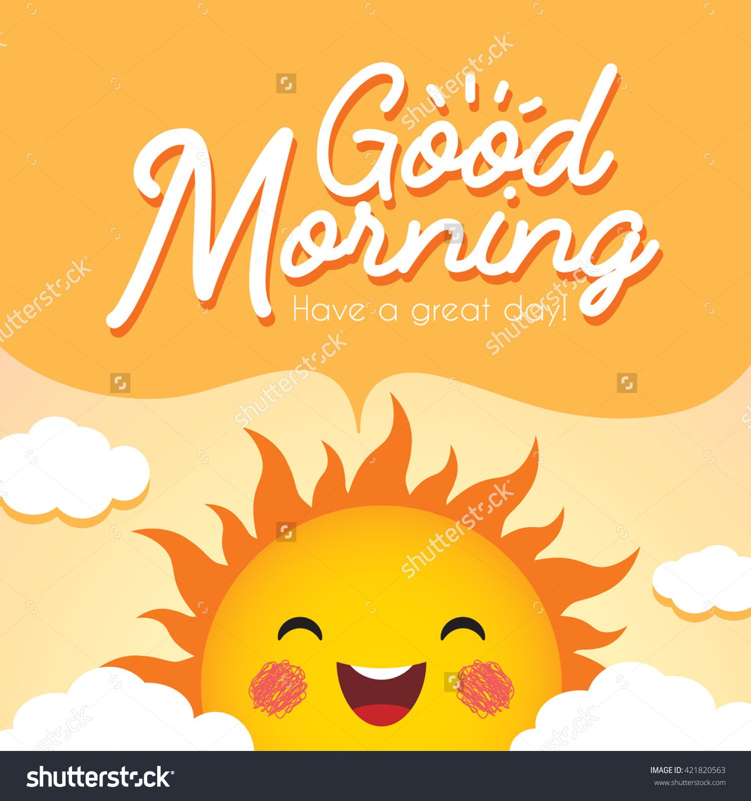 1500x1600 Good Morning Morning Vector Illustration With Cute Smiling
