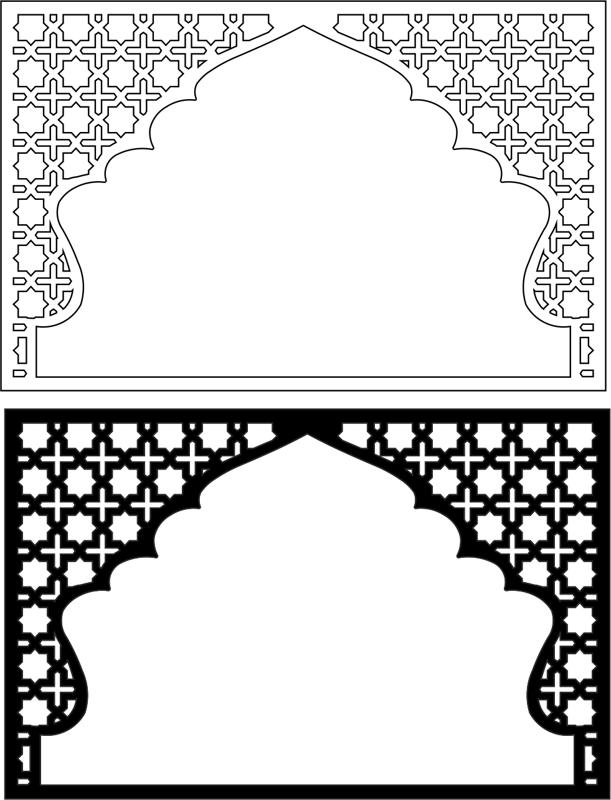611x800 Moroccan Pattern Vector Art